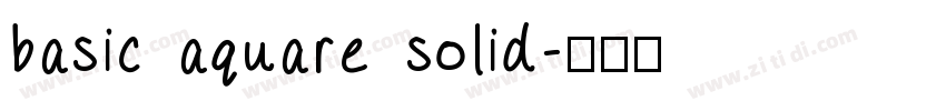 basic aquare solid字体转换